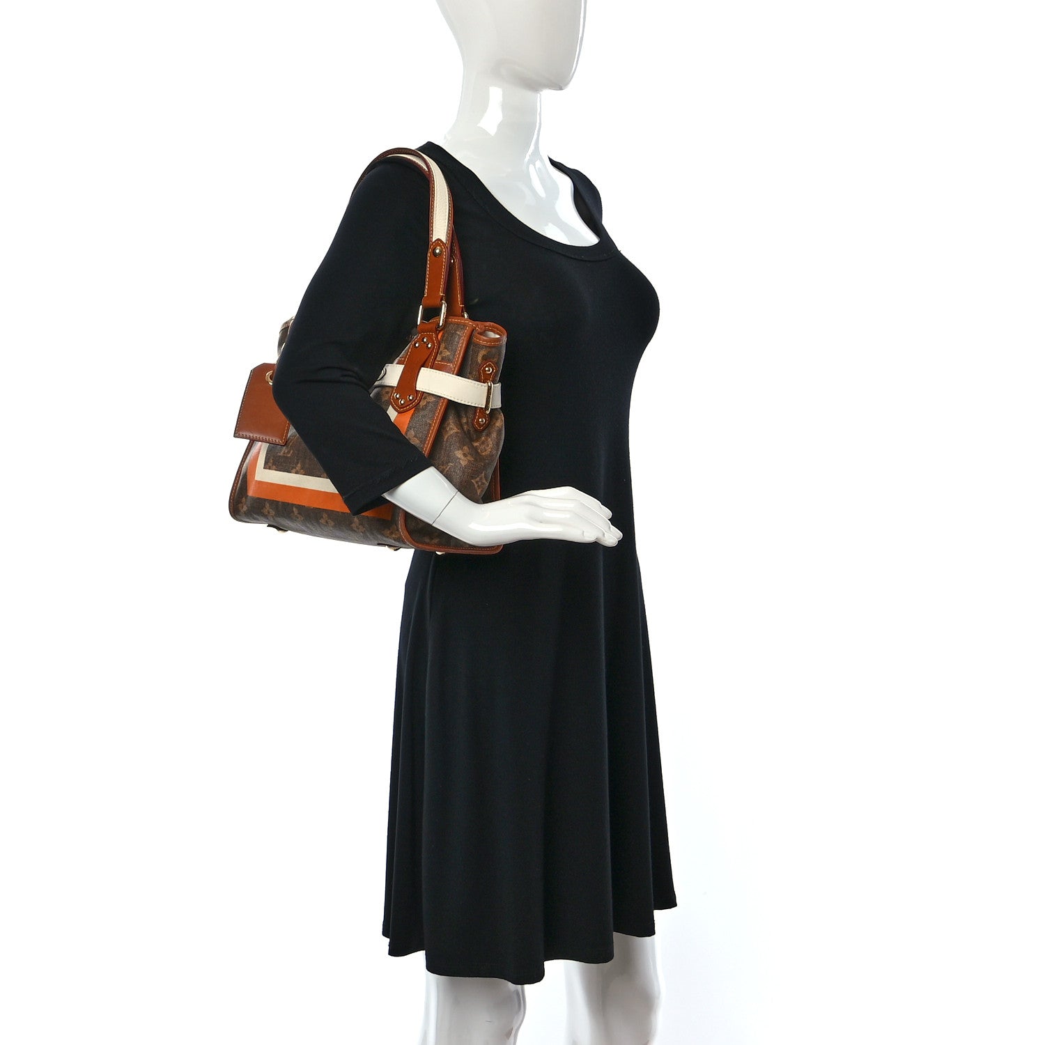 Louis Vuitton Monogram Rayures Tisse Sac PM 2 of 9