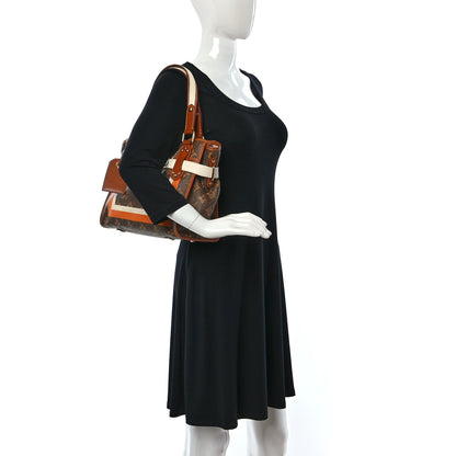 Louis Vuitton Monogram Rayures Tisse Sac PM 2 of 9