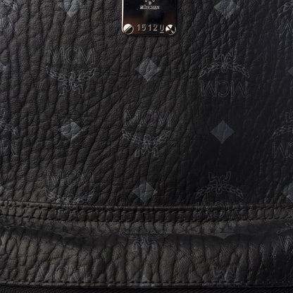 MCM Visetos Small Side Stud Stark Backpack Black 9 of 9