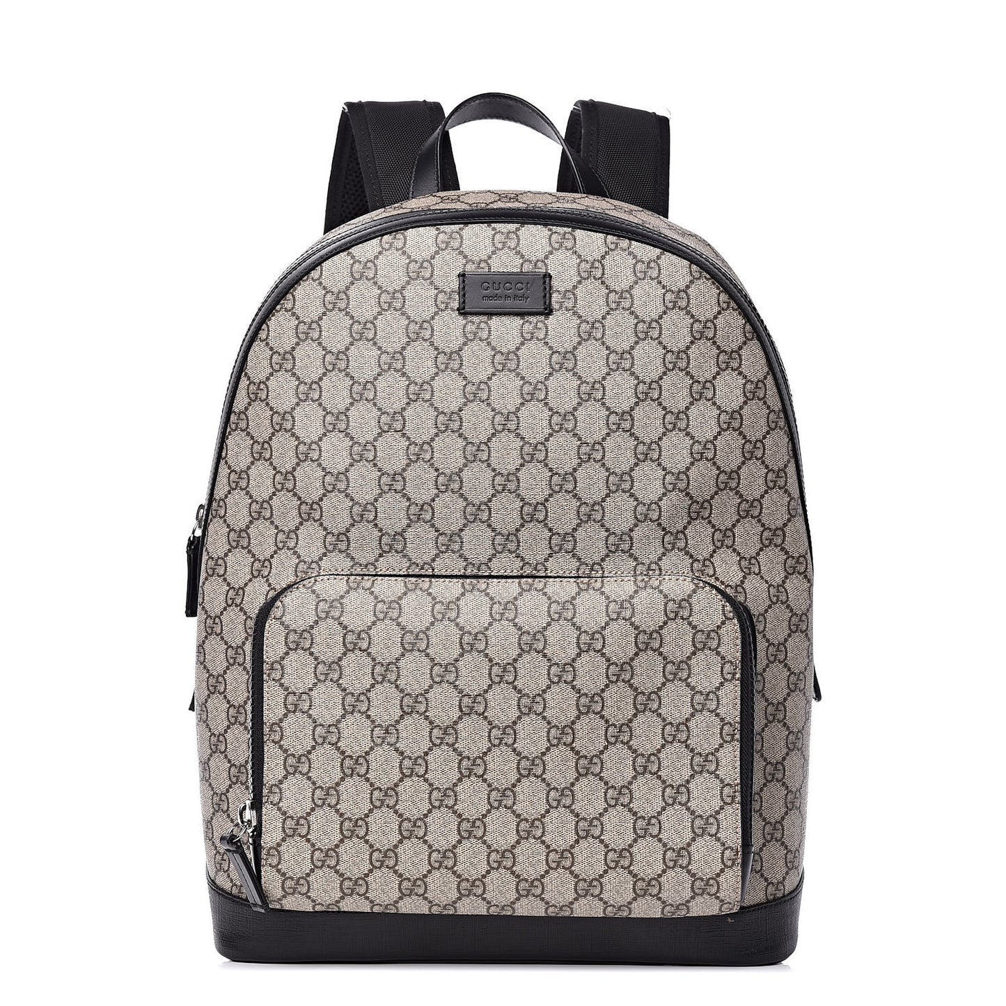 GG Supreme Monogram Medium Backpack Black
