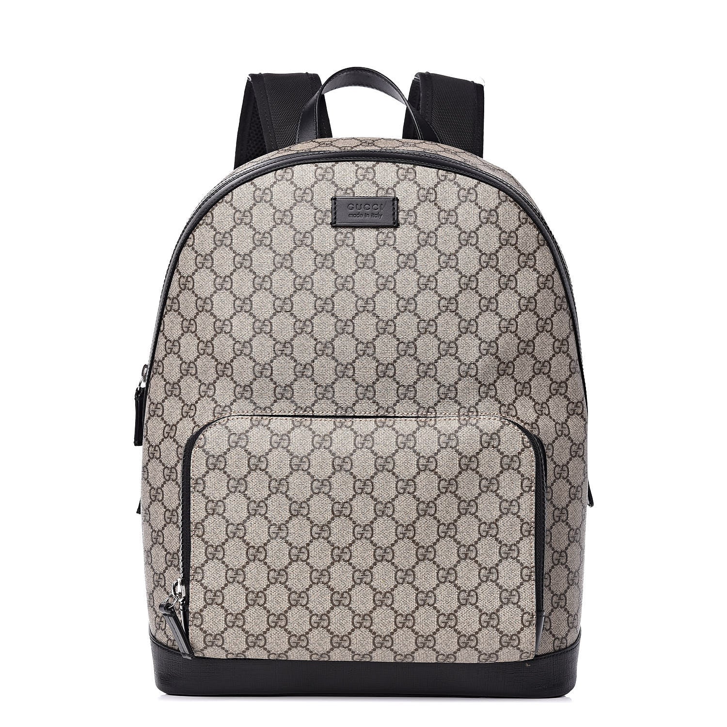 Gucci GG Supreme Monogram Medium Backpack Black 1 of 11