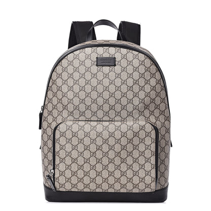 Gucci GG Supreme Monogram Medium Backpack Black 1 of 11