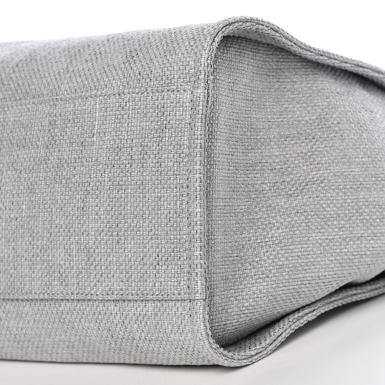 Chanel Woven Straw Raffia Large Deauville Tote Grey 10 of 10
