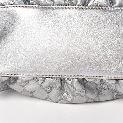 Gucci Metallic Guccissima Medium D Gold Hobo Silver 13 of 13