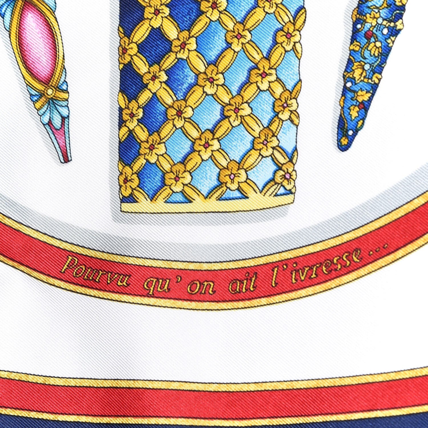 Hermes Silk Qu' Importe Le Flacon Scarf 90 6 of 7