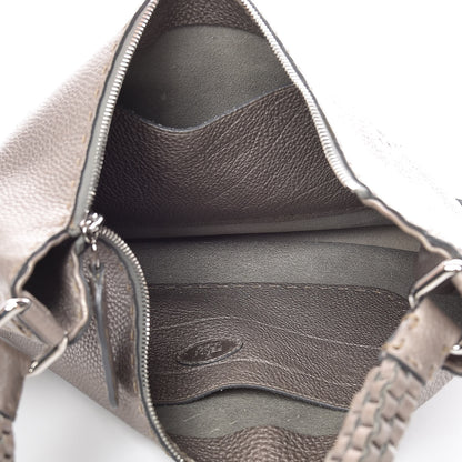 Fendi Cuoio Romano Selleria Hobo Peltro 5 of 12