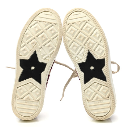 Christian Dior Canvas Oblique Walk'N'Dior Low Top Sneakers 37 Deep Amaranth 5 of 9