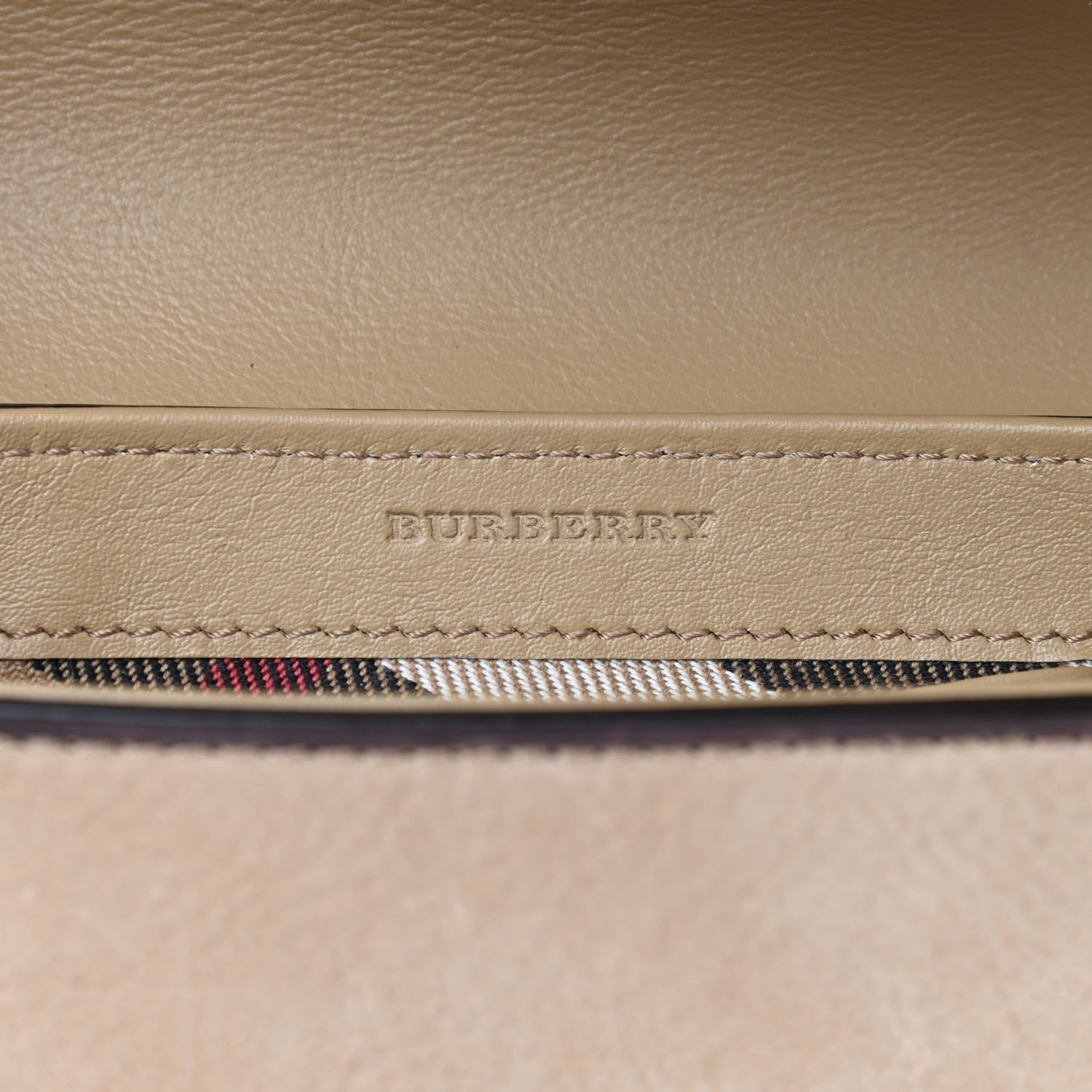 Burberry Suede Calf Hair Leopard Print Buckled Crossbody Bag 8 of 9