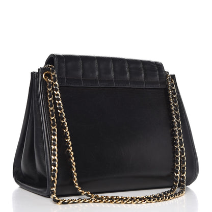 Chanel Lambskin Chocolate Bar Accordion Flap Black 3 of 10
