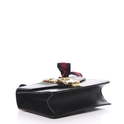 Gucci Calfskin Mini Sylvie Chain Shoulder Bag Black 5 of 21