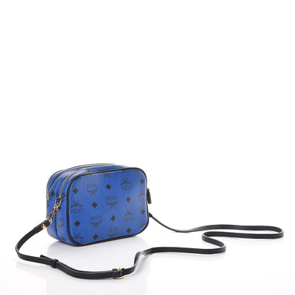 MCM Visetos Mini Camera Crossbody Bag Blue 3 of 9