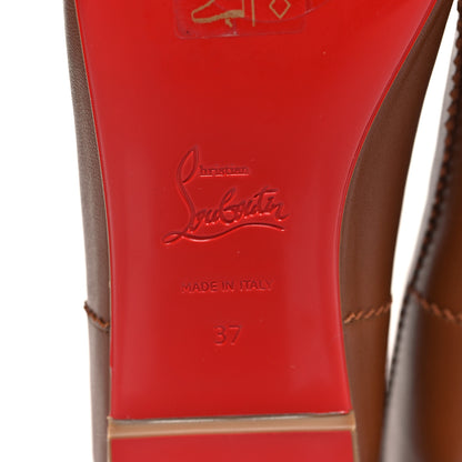 Christian Louboutin Nappa Mamadrague Flats 37 Brown 7 of 8