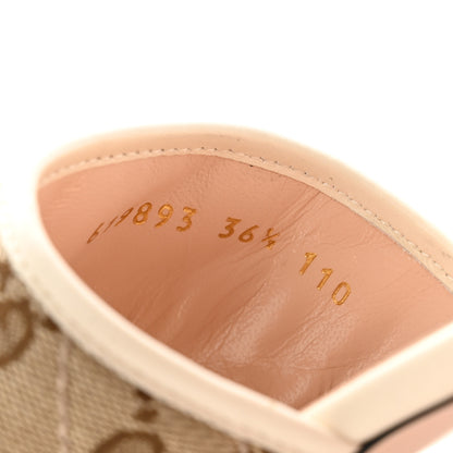 Gucci Monogram Matelasse Diagonal GG Marmont Flat Slide Sandals 36.5 Beige Ebony Mystic White 8 of 11