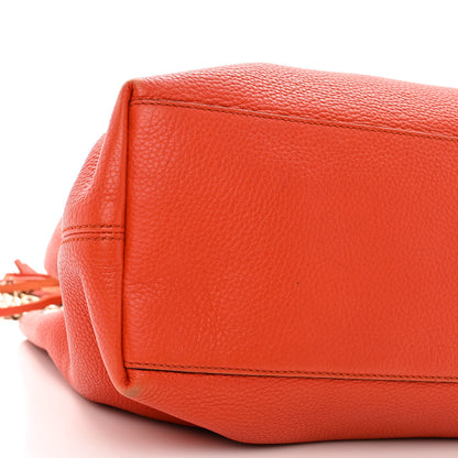 Gucci Pebbled Calfskin Medium Soho Chain Shoulder Bag Sun Orange 8 of 11
