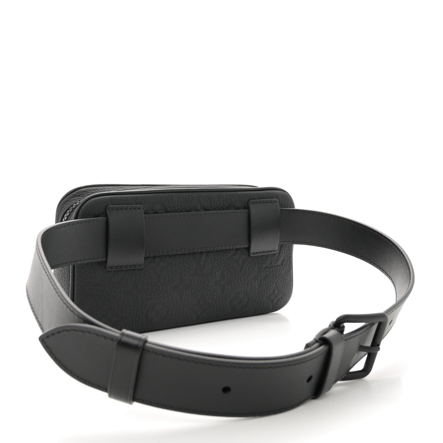 Louis Vuitton Taurillon Monogram Uniformes Solar Ray Soft Pochette Volga Belt Bag Black 3 of 10