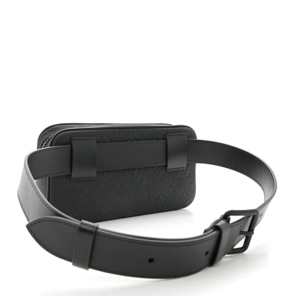 Louis Vuitton Taurillon Monogram Uniformes Solar Ray Soft Pochette Volga Belt Bag Black 3 of 10