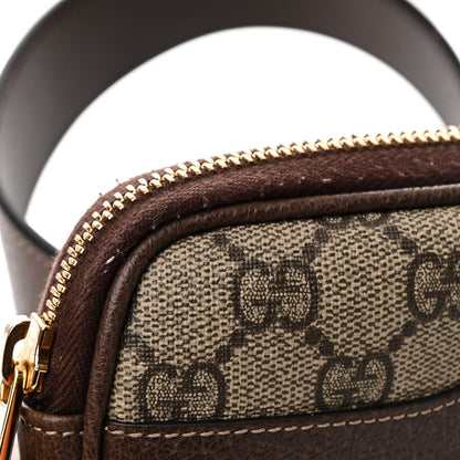 Gucci GG Supreme Monogram Ophidia Belted iPhone Case 95 38 Dark Brown 11 of 12