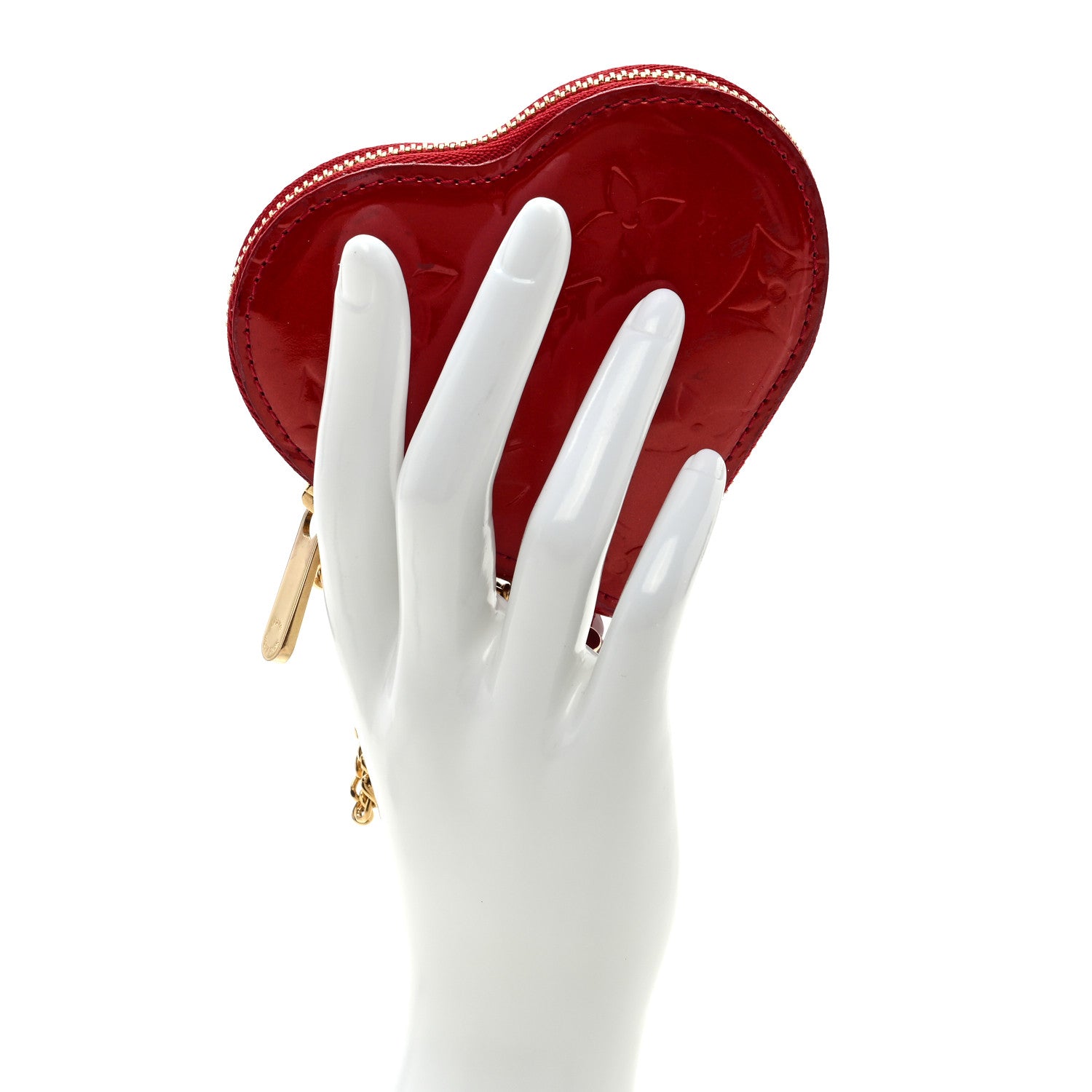 Louis Vuitton Vernis Coeur Heart Coin Purse Pomme D'Amour 2 of 6
