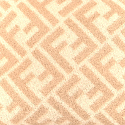 Fendi Wool Vitello King FF 1974 Diagonal Small Trapezoid Beauty Pouch Beige Cammello Sand 8 of 8