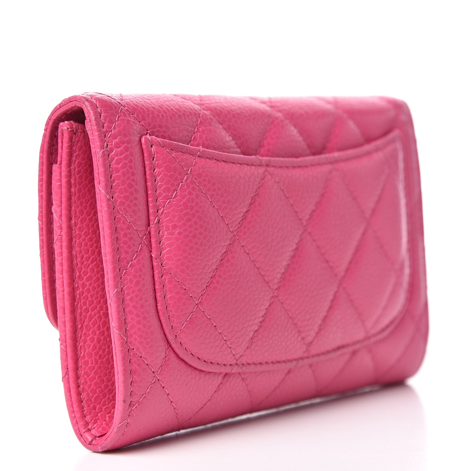 Chanel Caviar Quilted Small Flap Wallet Pink 3 of 13