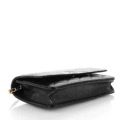 Chanel Caviar Quilted Wallet On Chain WOC Black 4 of 8