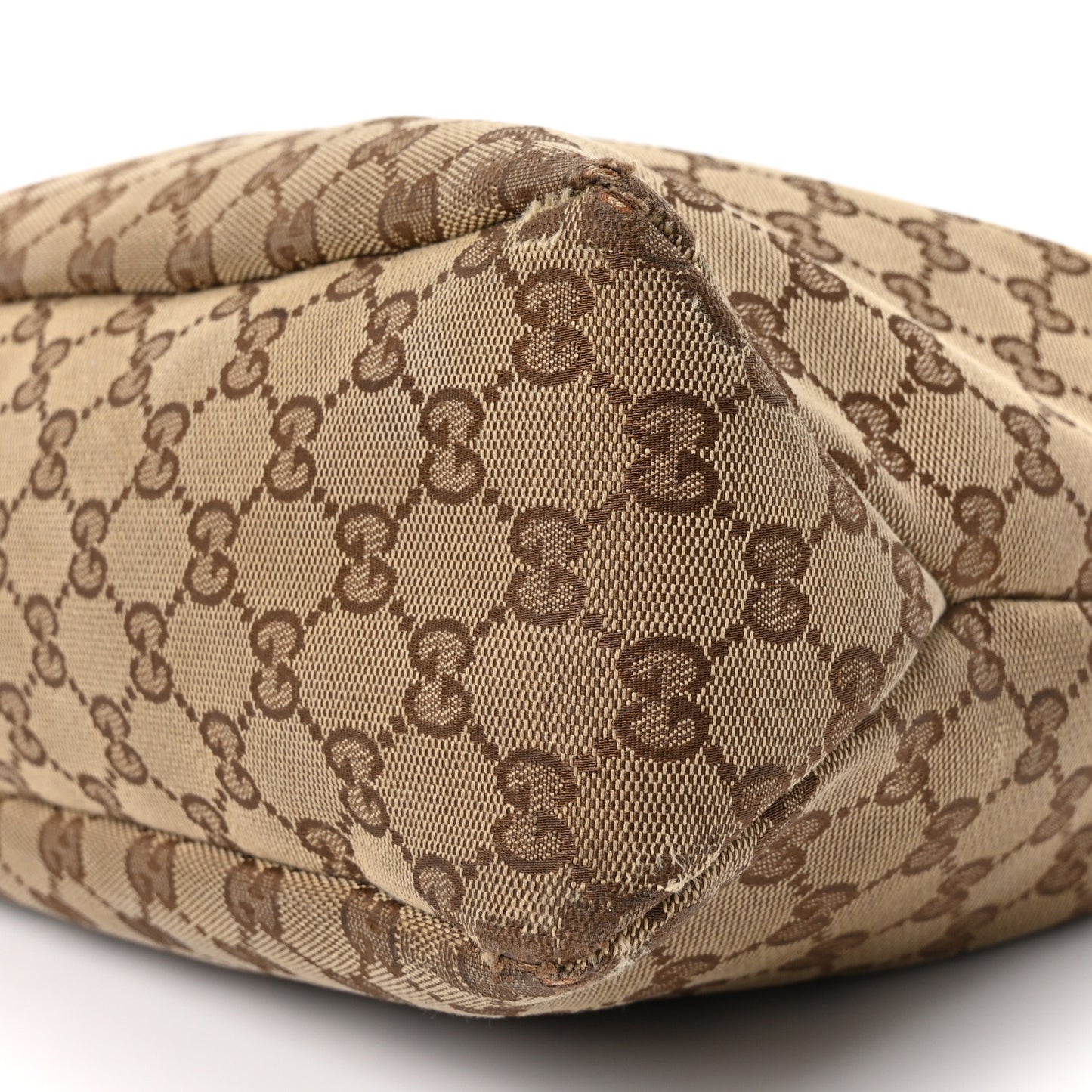 Monogram Medium Horsebit Chain Hobo Dark Brown