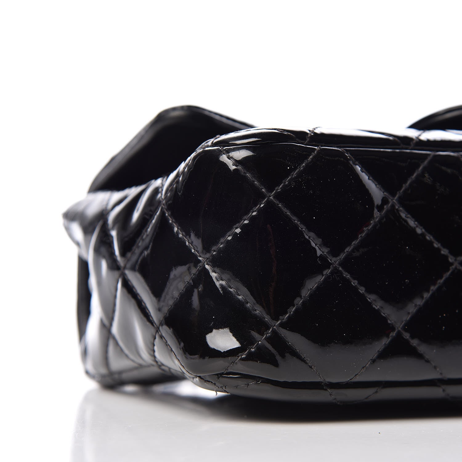 Chanel Patent Calfskin Quilted Mini Rectangular Flap Black 9 of 11