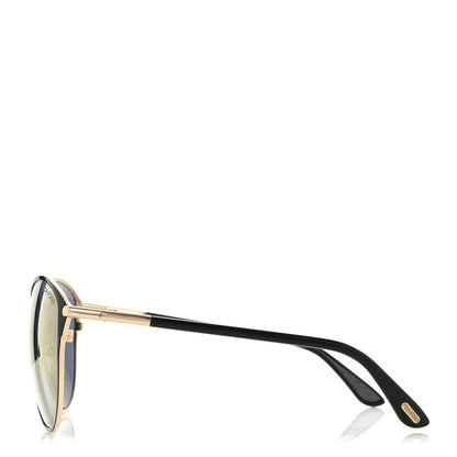 Tom Ford Penelope Vintage Round Sunglasses TF320 Black 3 of 7