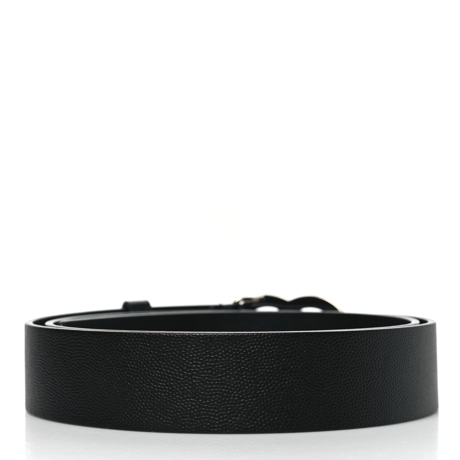 Chanel Caviar CC Logo Belt 95 38 Black 3 of 8