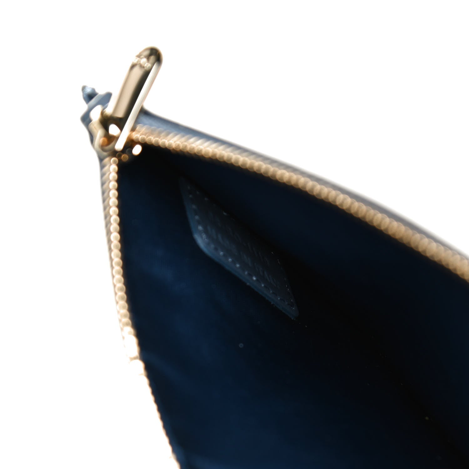Christian Dior Patent Cannage Lady Dior Clutch Denim Blue 8 of 10
