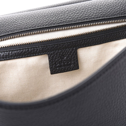 Gucci Calfskin Medium GG Marmont Top Handle Bag Black 5 of 9