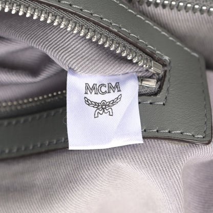 MCM Calfskin Ottomar Monogram Large Klara Hobo Grey 7 of 17