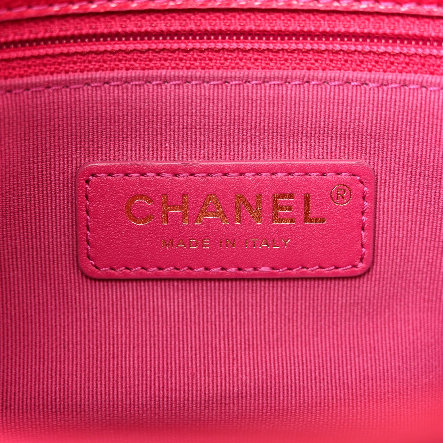Caviar Quilted Small Twist Your Buttons Flap Fuchsia