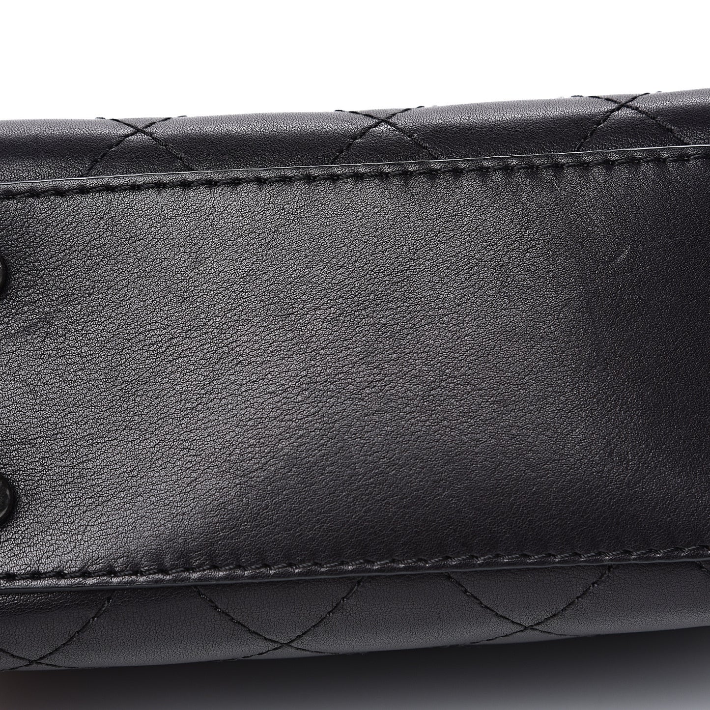 Calfskin Stitched Small Crossbody Flap Black