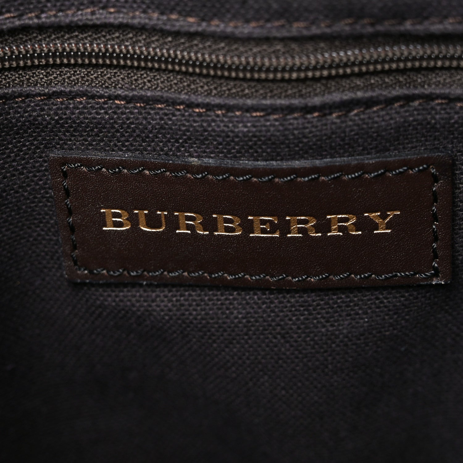 Burberry Haymarket Check Small Northfield Tote Chocolate 6 of 9