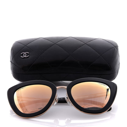 Chanel Cat Eye Quilted Sunglasses 5368 Black Pink 8 of 8