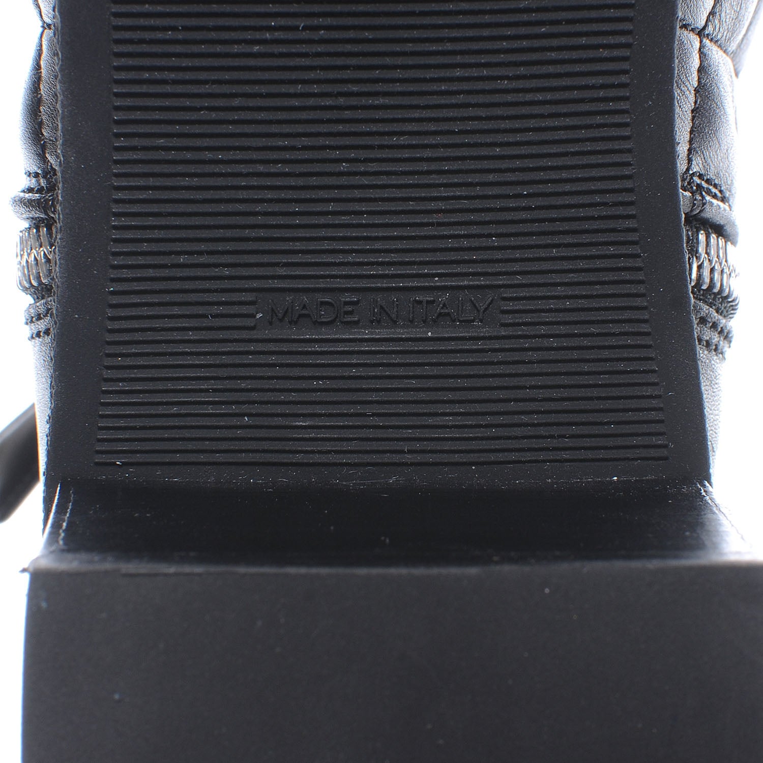 Chanel Leather Quilted Cap Toe Boots 41 Black 7 of 7