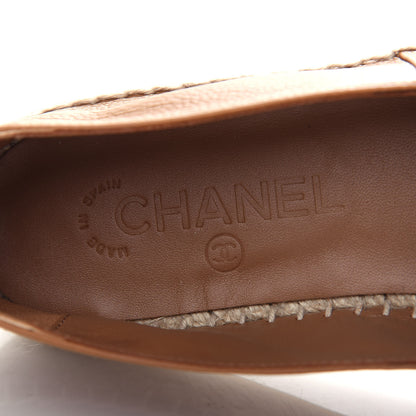 Chanel Lambskin CC Espadrilles 38 Light Brown 8 of 13