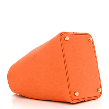 Hermes Taurillon Clemence Picotin Lock 18 PM Orange 4 of 11