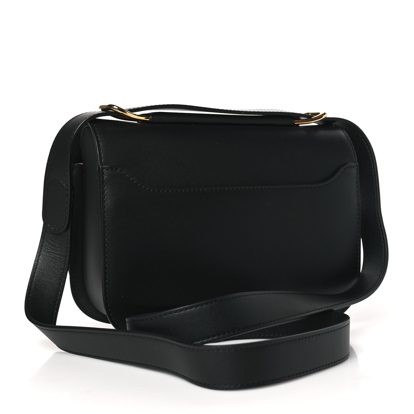 Olen Calfskin Small Lingot Crossbody Black