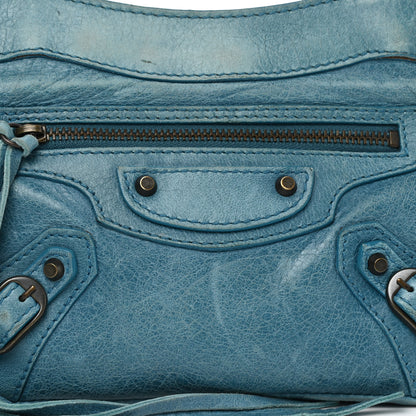 Balenciaga Chevre Porte Toilette Makeup Clutch Cyclade 8 of 12