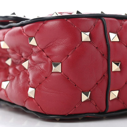 Valentino Garavani Nappa Small Rockstud Spike Shoulder Bag Rosso Valentino 7 of 10