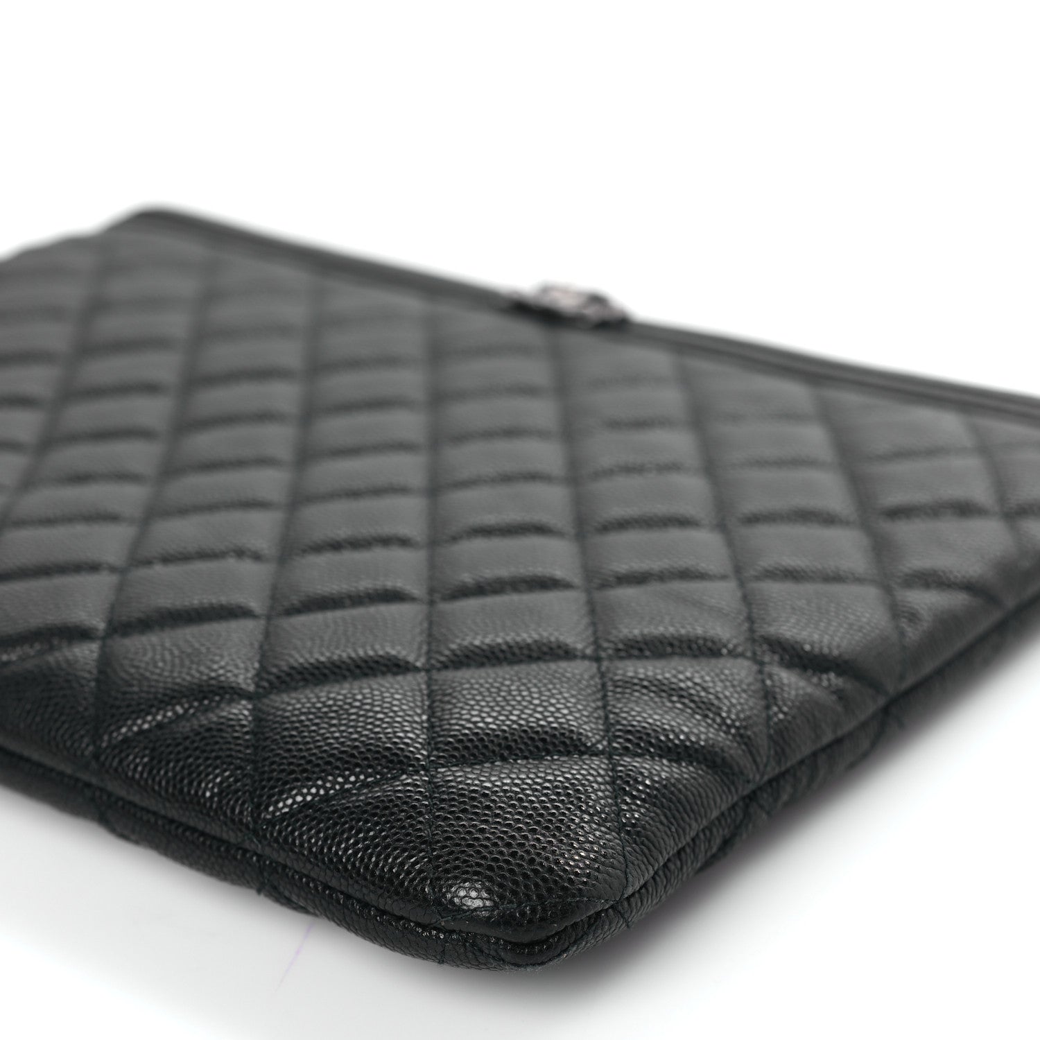 Chanel Caviar Quilted Medium Boy Cosmetic Case Black 8 of 9