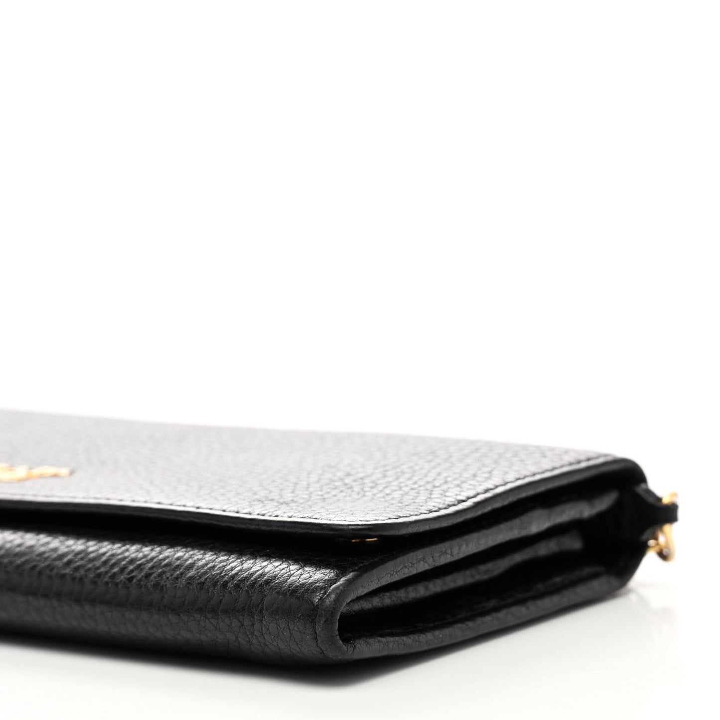 Vitello Daino Chain Wallet Black