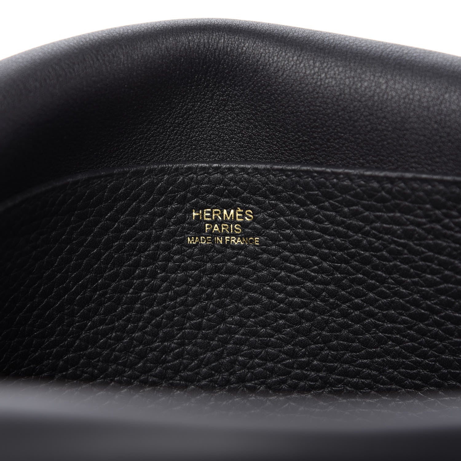 Hermes Taurillon Clemence Halzan 31 GM Black 8 of 8