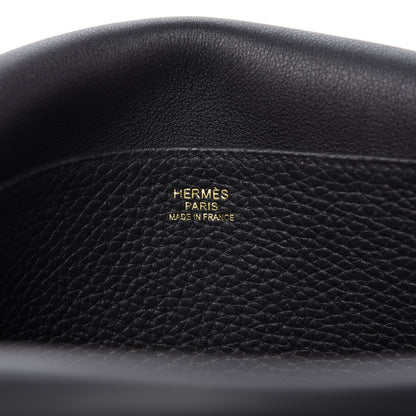 Hermes Taurillon Clemence Halzan 31 GM Black 8 of 8