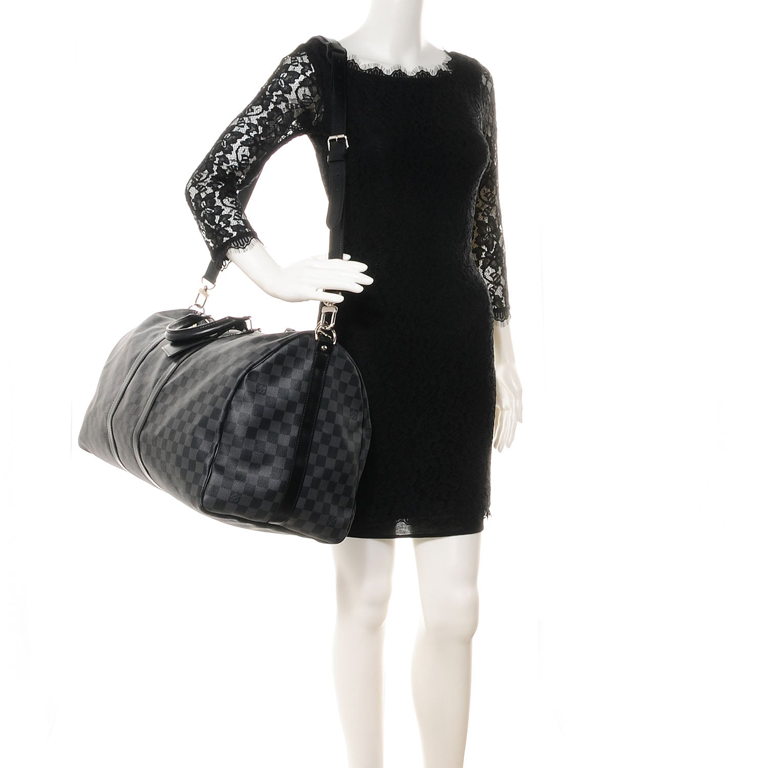 Louis Vuitton Damier Graphite Keepall Bandouliere 55 2 of 7