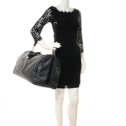 Louis Vuitton Damier Graphite Keepall Bandouliere 55 2 of 7