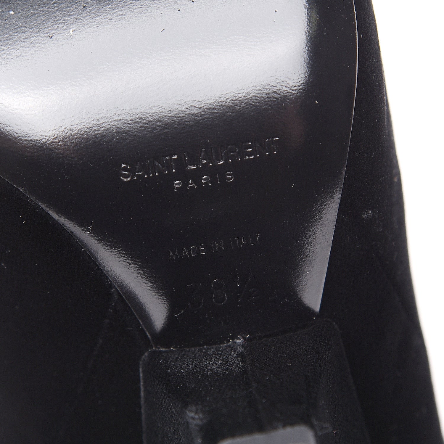 Saint Laurent Velvet Niki 105 Thigh High Boots 38.5 Black 6 of 9