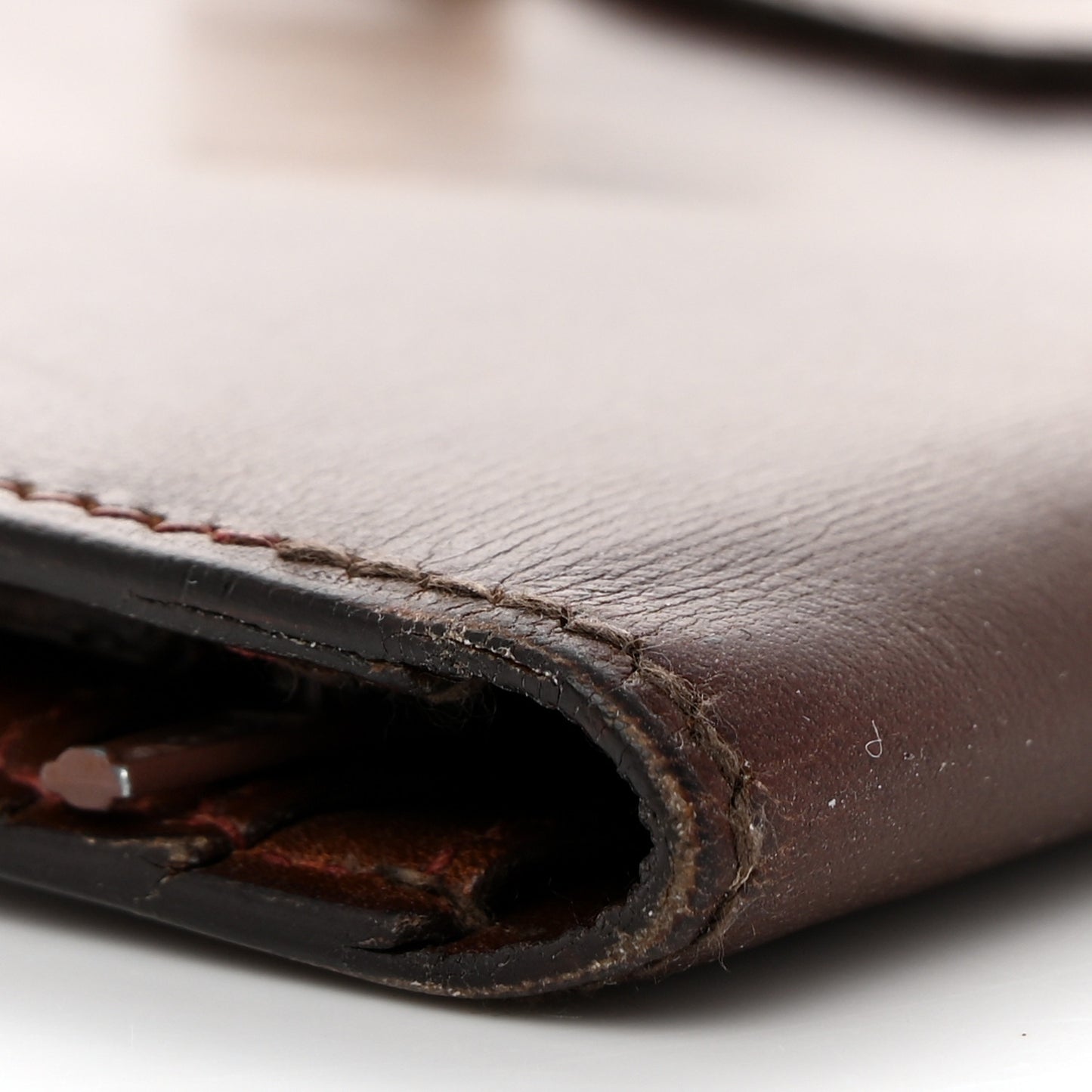 Box Bearn Gusset Wallet Havane